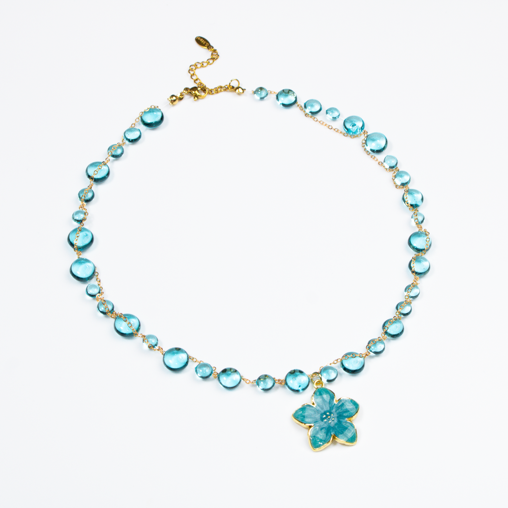 Colier Blue Plumeria
