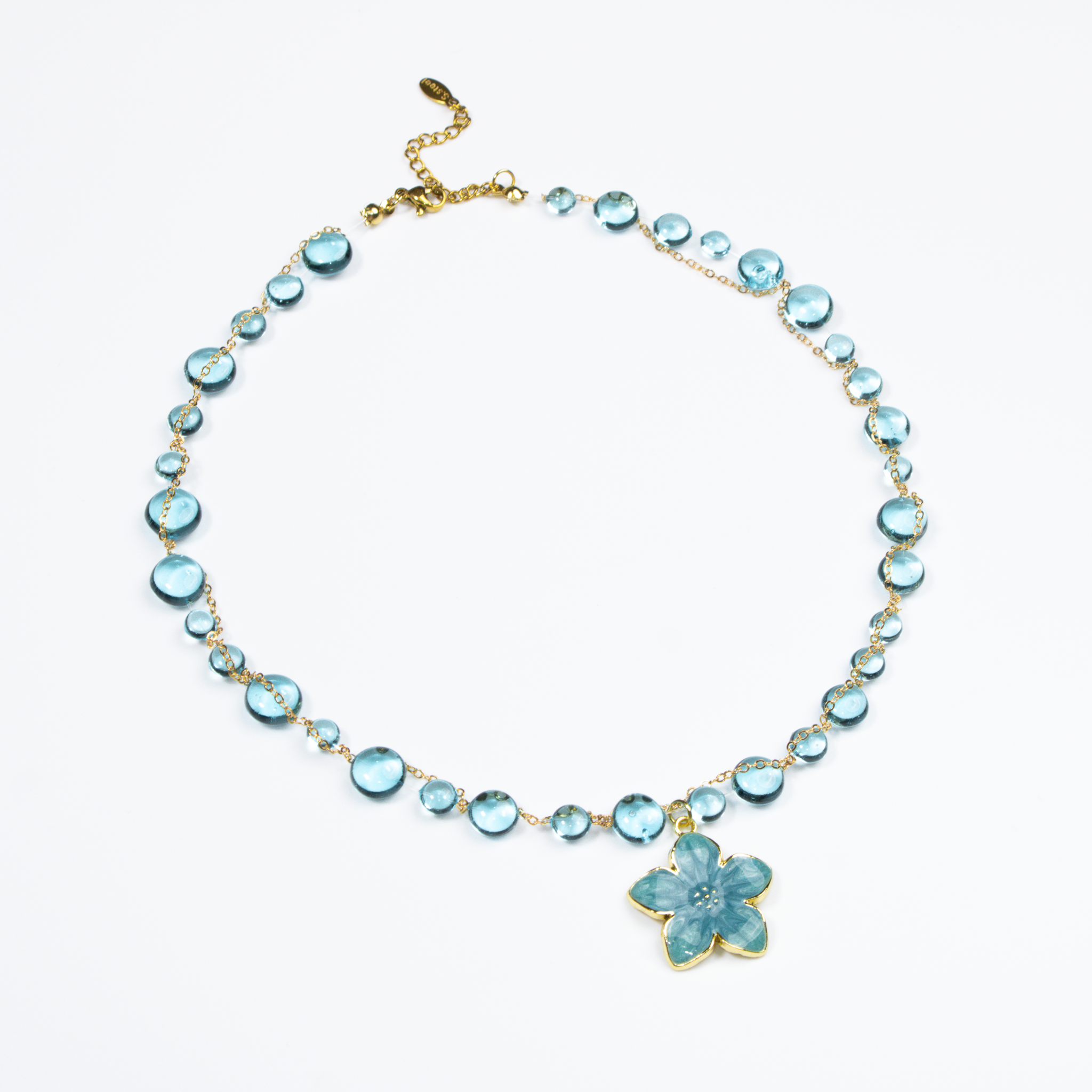 Colier Blue Plumeria