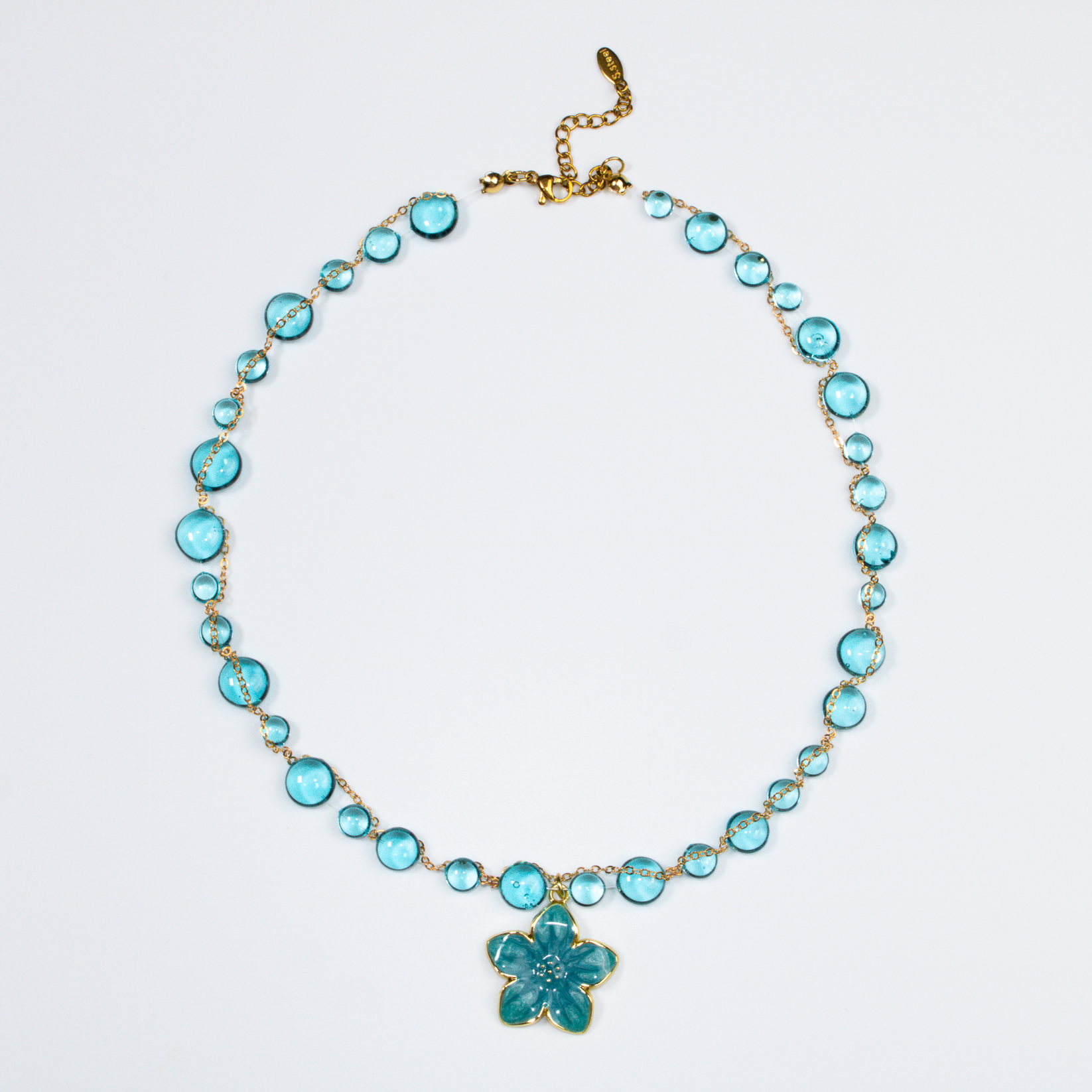 Colier Blue Plumeria