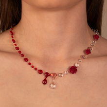 Colier Burgundy Rose