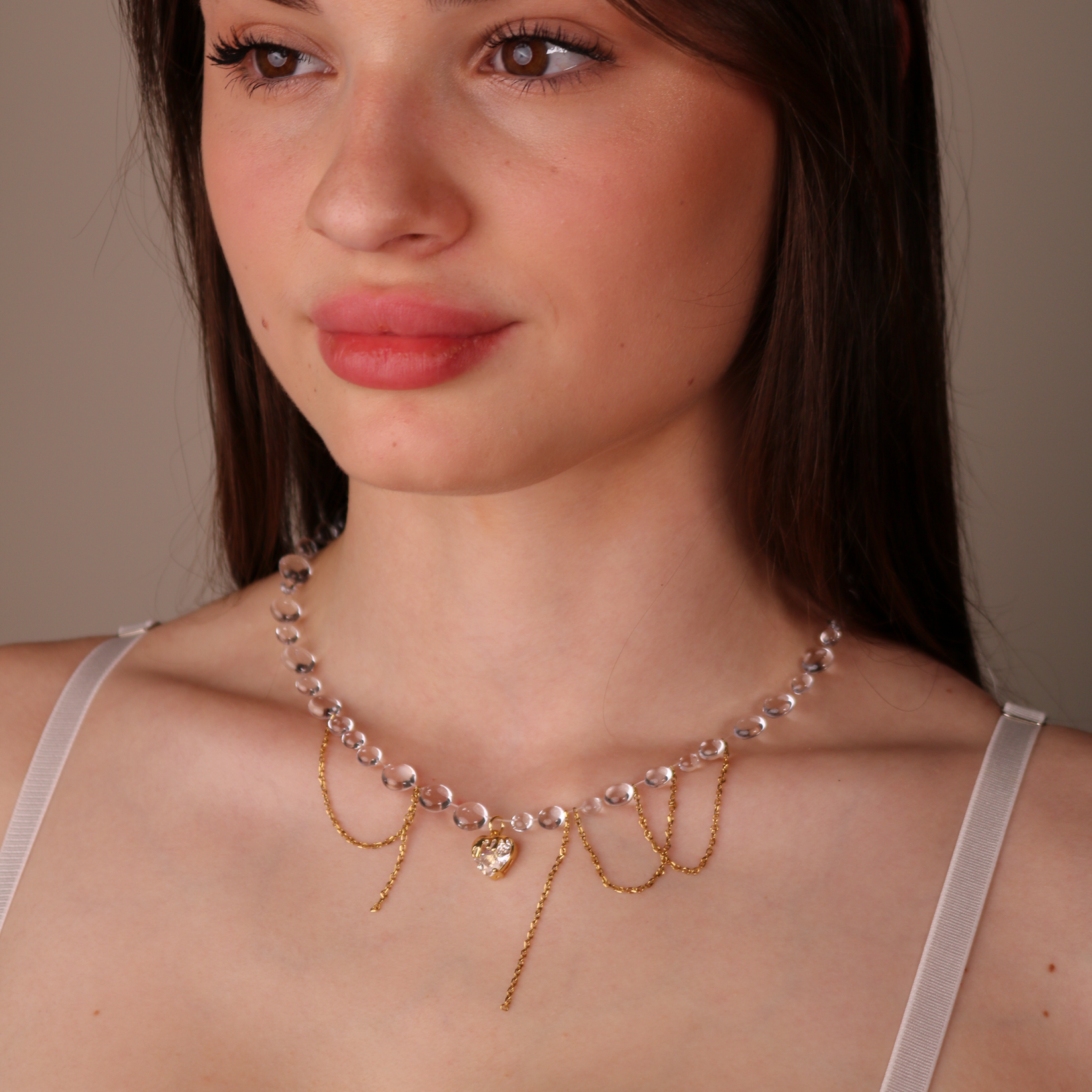 Colier Crystal Heart