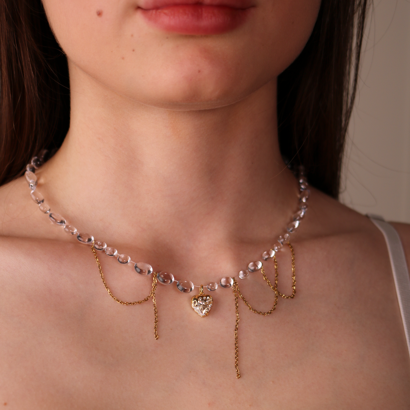 Colier Crystal Heart