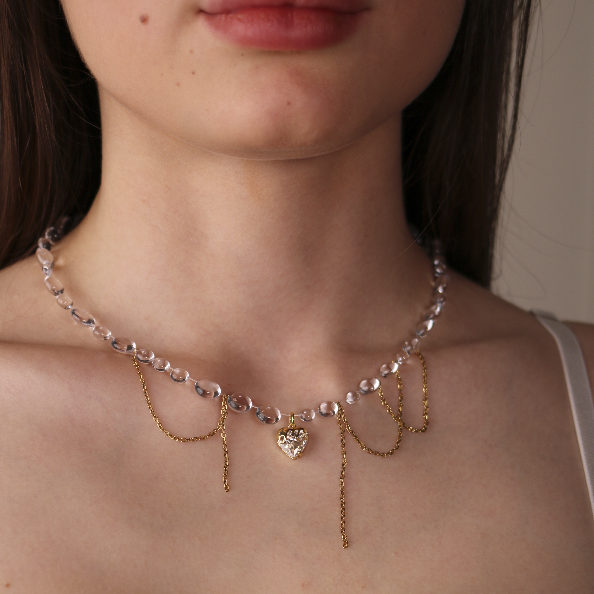 Colier Crystal Heart