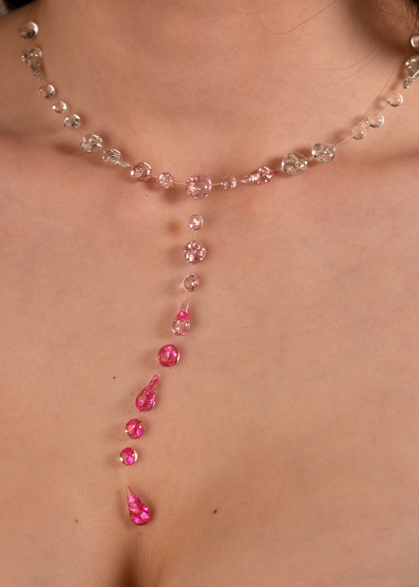 Colier Pink Galaxy
