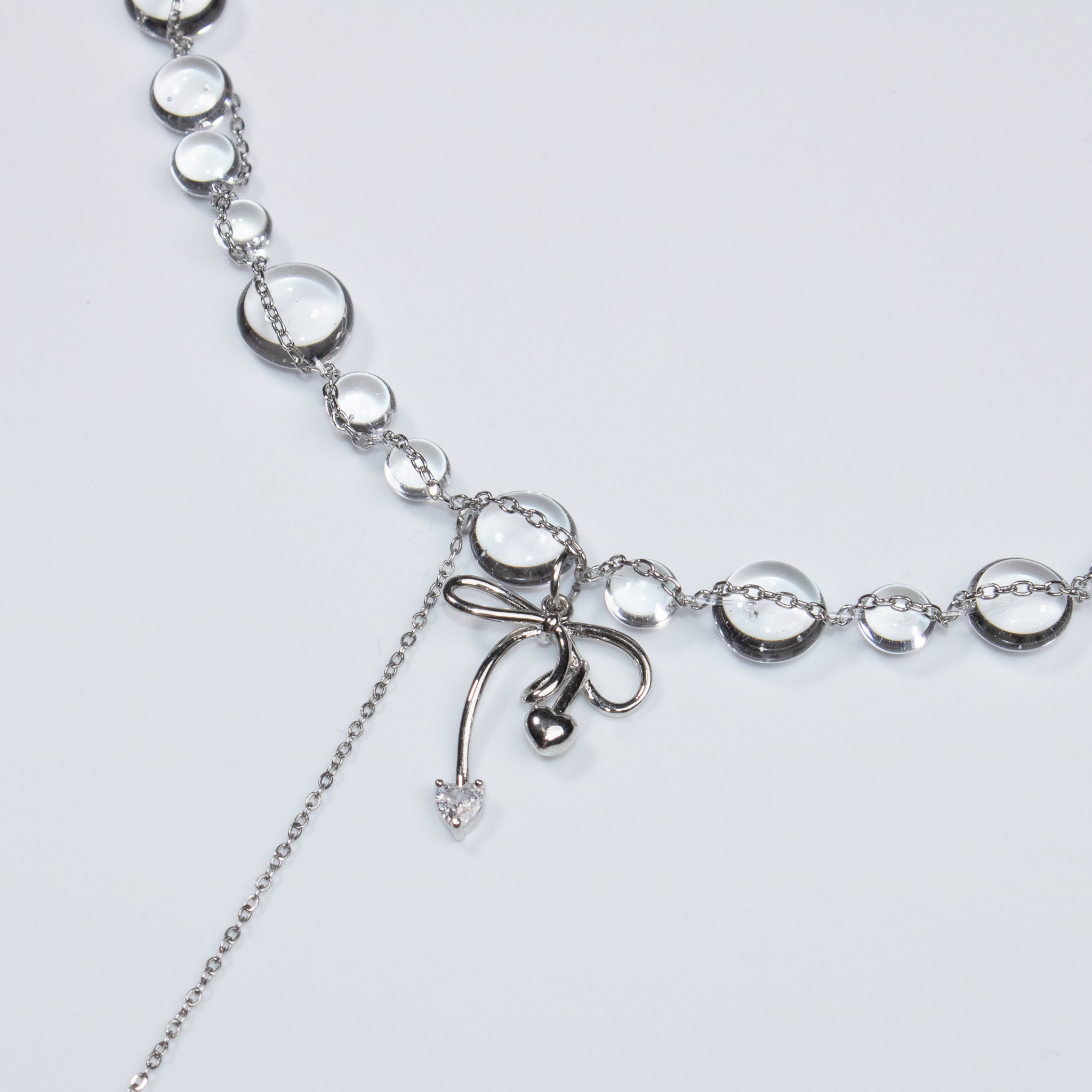 Colier Silver Bow