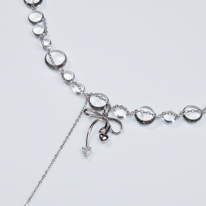 Colier Silver Bow
