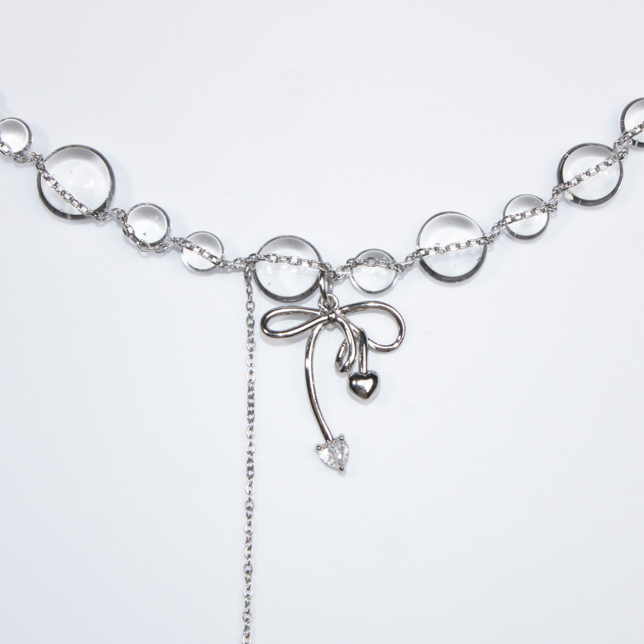 Colier Silver Bow