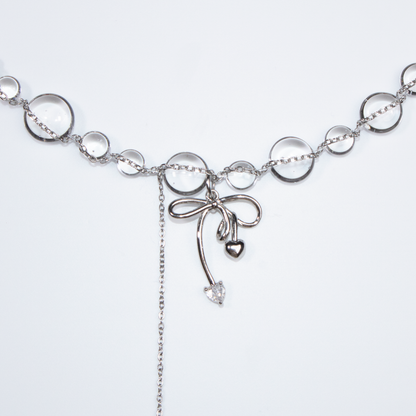 Colier Silver Bow