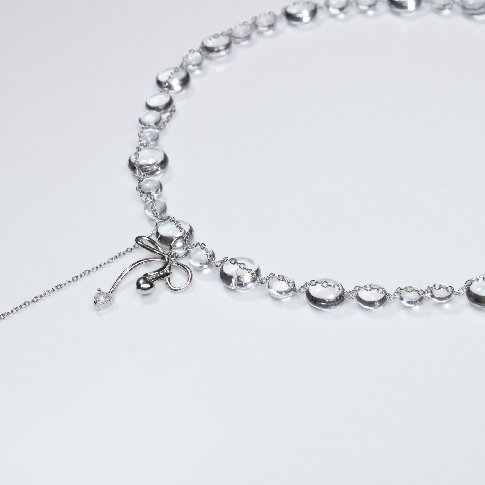 Colier Silver Bow