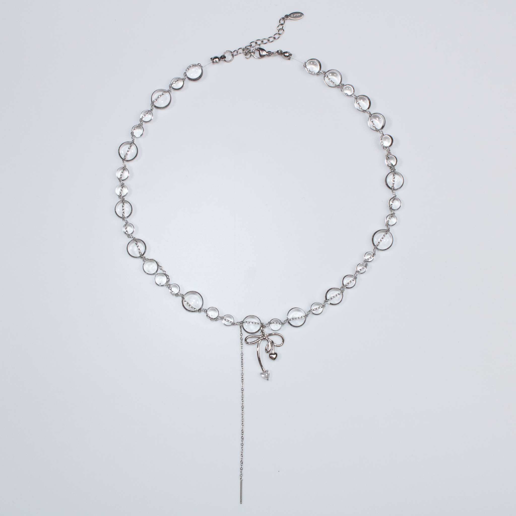 Colier Silver Bow