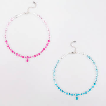 Colier Gradient Turcoaz & Colier Gradient Pink