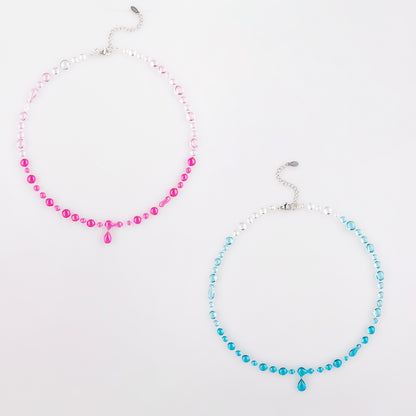 Colier Gradient Turcoaz & Colier Gradient Pink
