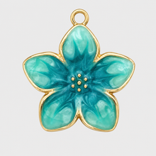 Flor turquesa