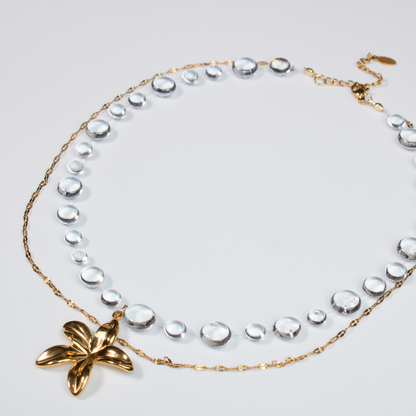 Colier Gold Plumeria