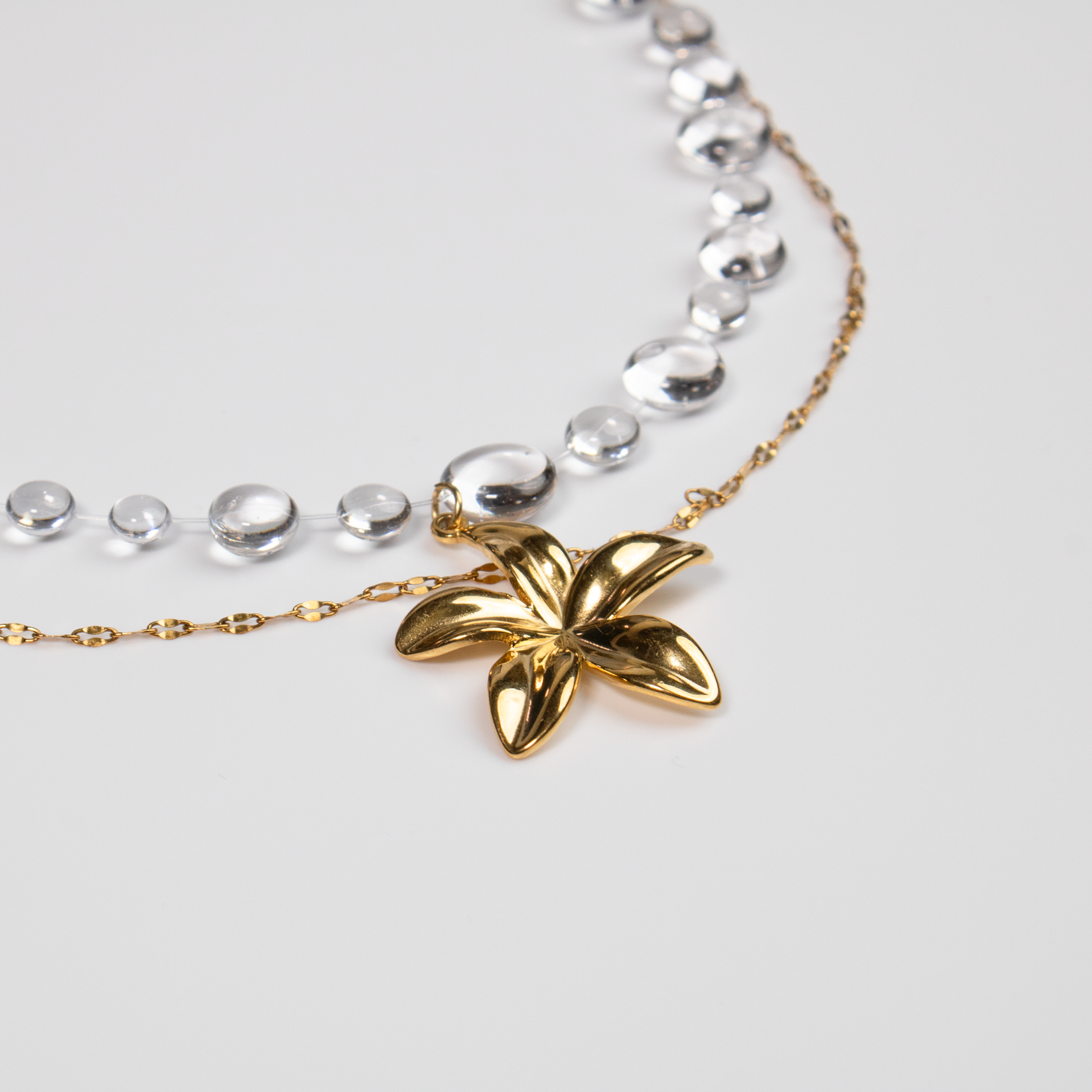 Colier Gold Plumeria
