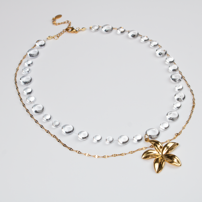 Colier Gold Plumeria