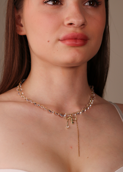 Colier Golden Bow