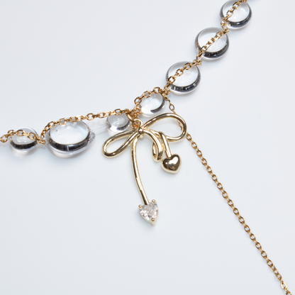 Colier Golden Bow