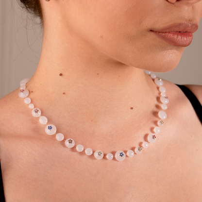 Colier Milky Blossom