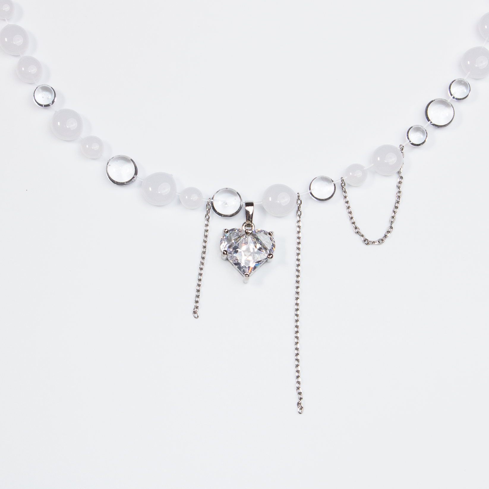 Colier Milky Heart
