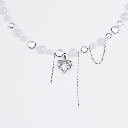 Colier Milky Heart