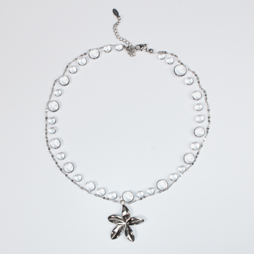 Colier Silver Plumeria