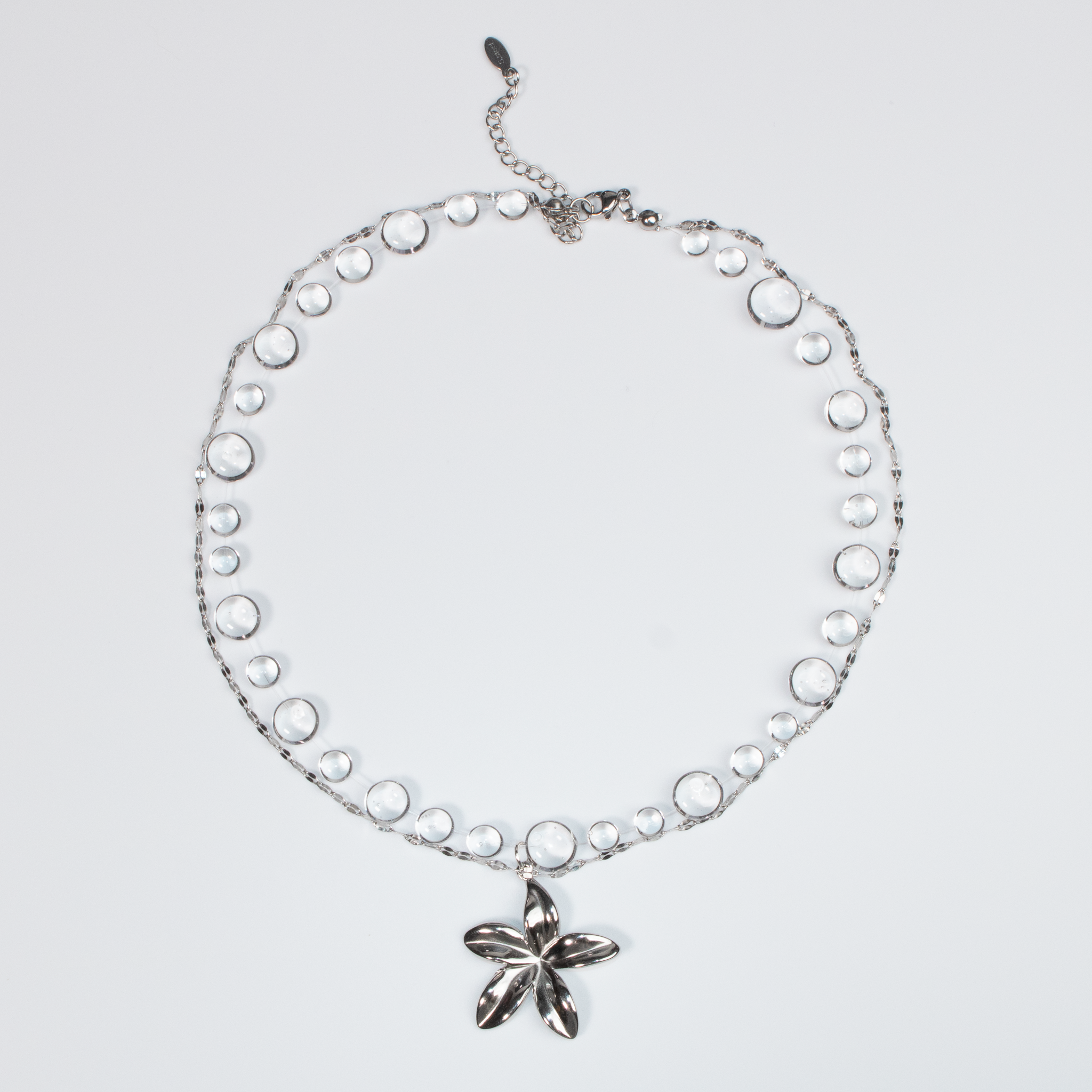 Colier Silver Plumeria