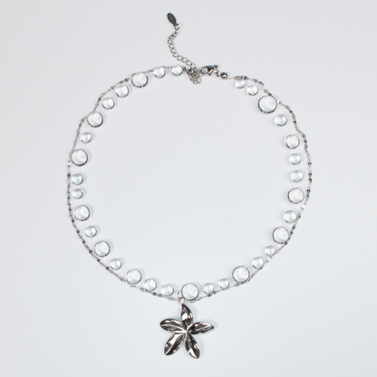 Colier Silver Plumeria