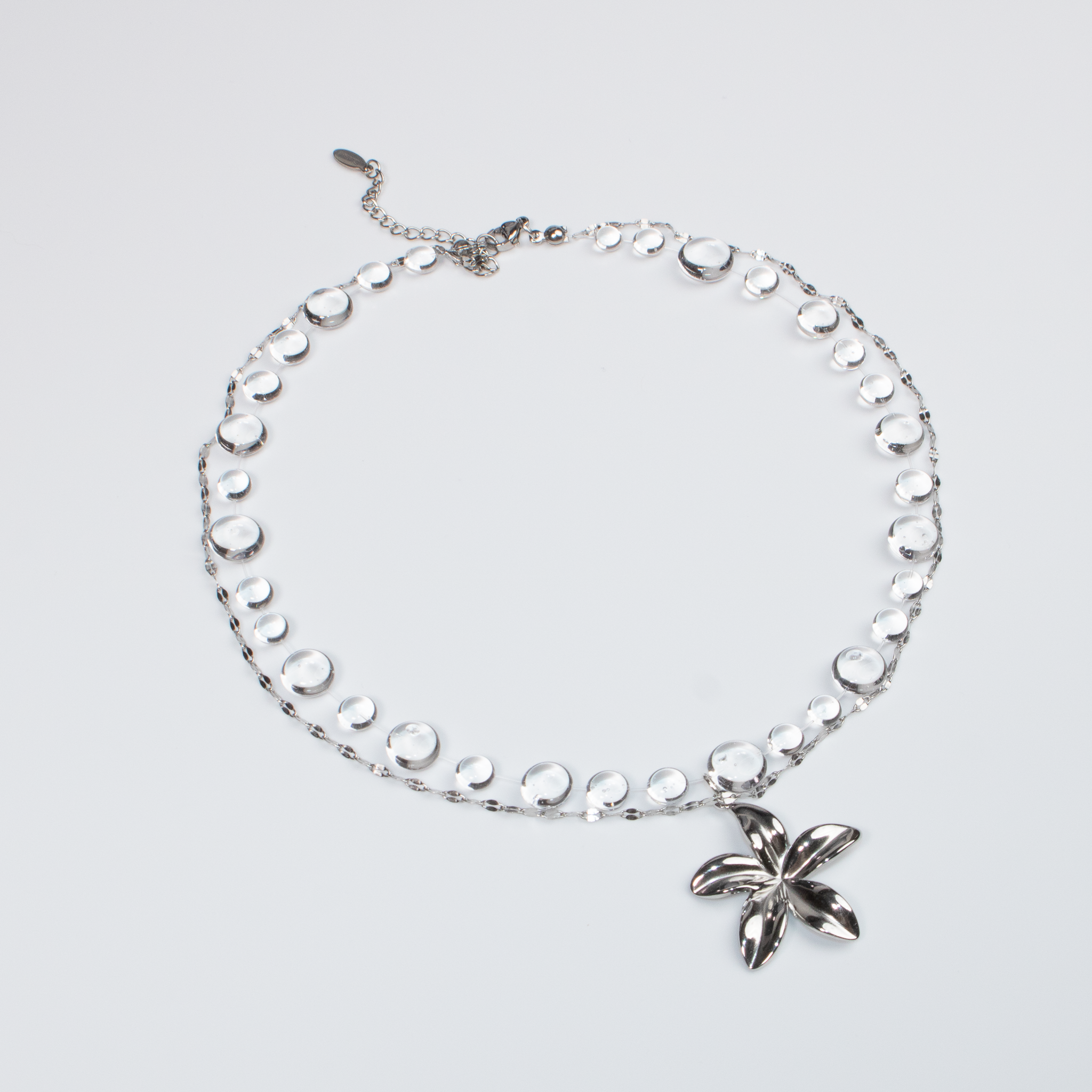 Colier Silver Plumeria