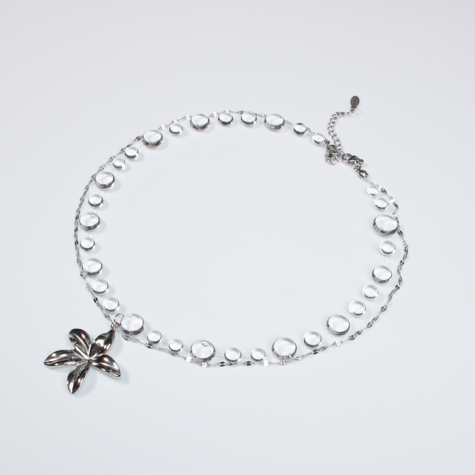 Colier Silver Plumeria