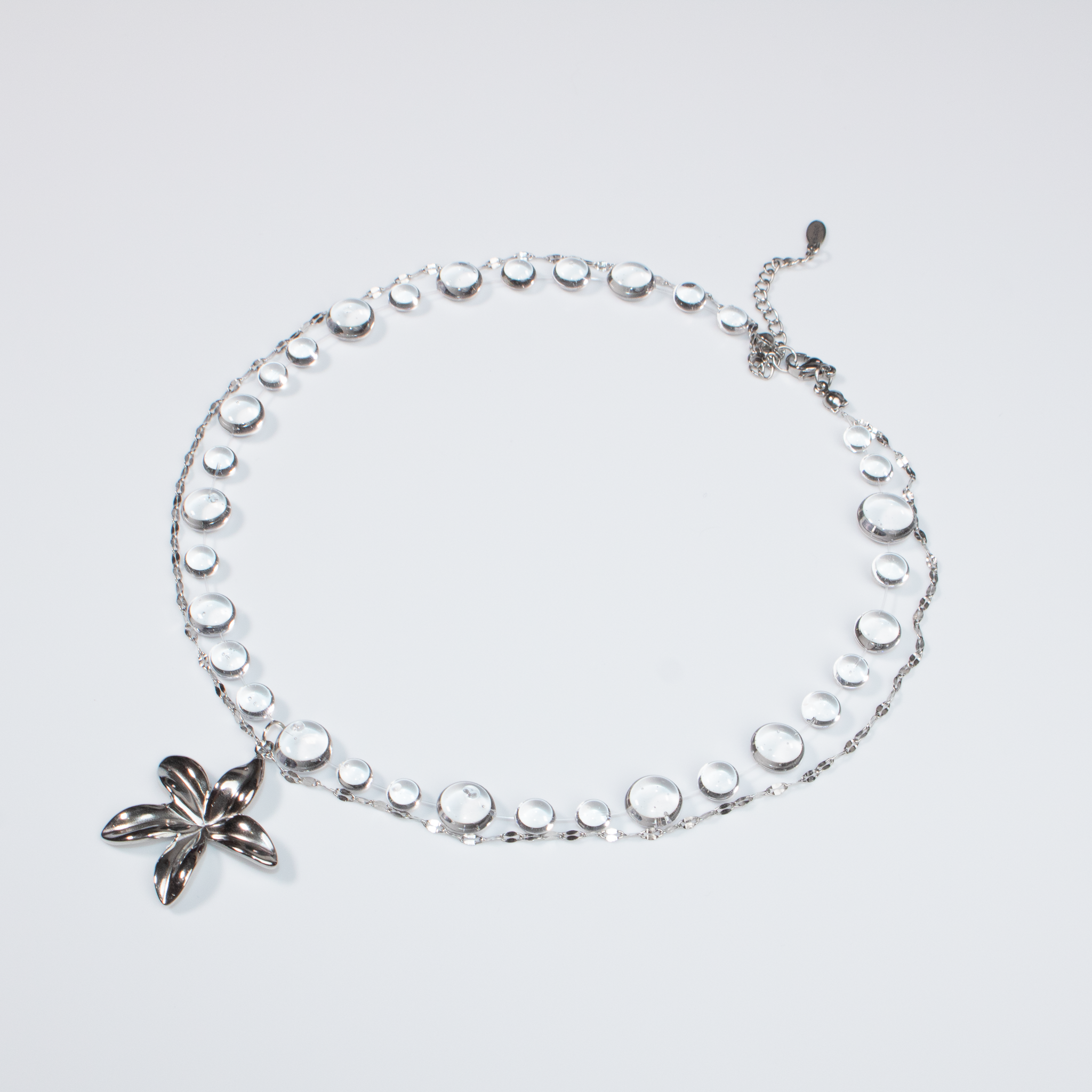 Colier Silver Plumeria
