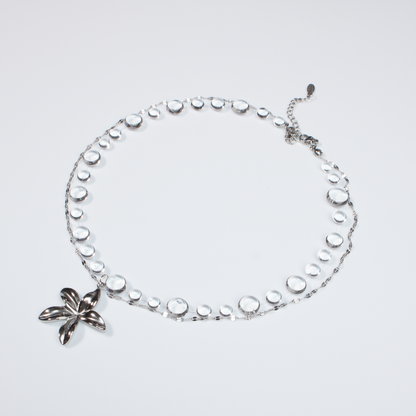 Colier Silver Plumeria