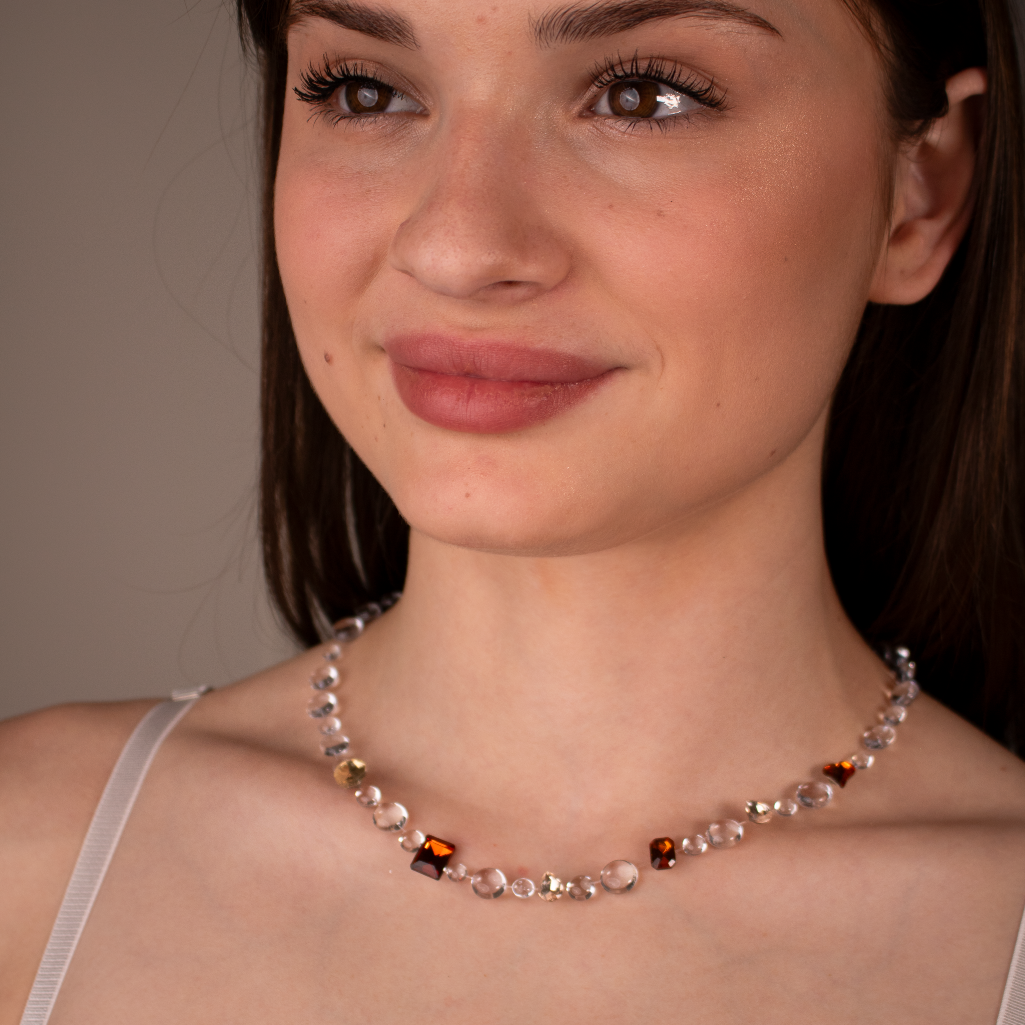 Colier Toffee Crystal