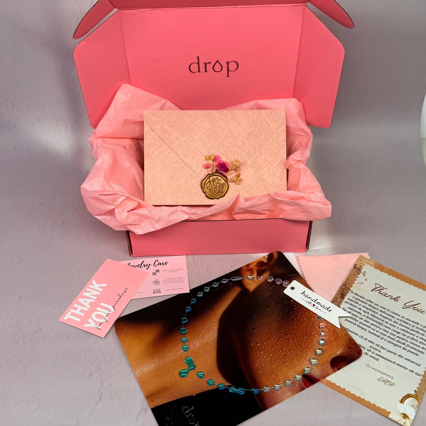 Colier Gradient Turquoise - DROP - DROP - Colier