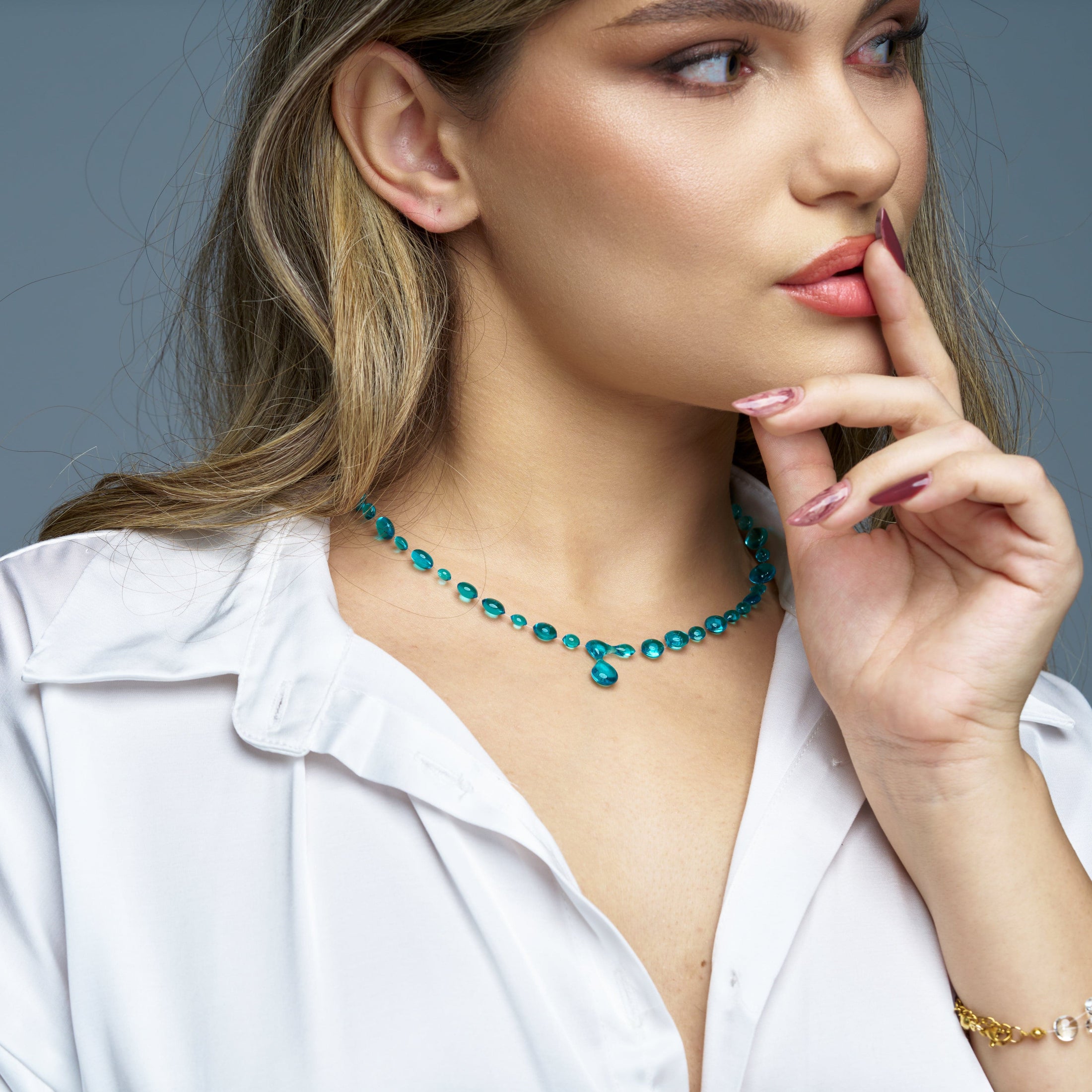 DROP Colier Colier Gradient Turquoise