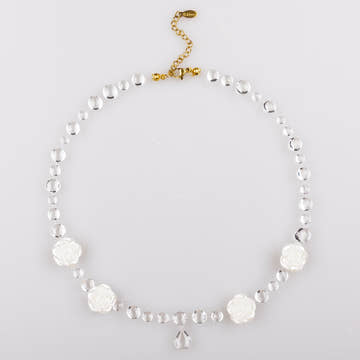 DROP Colier Colier White Roses